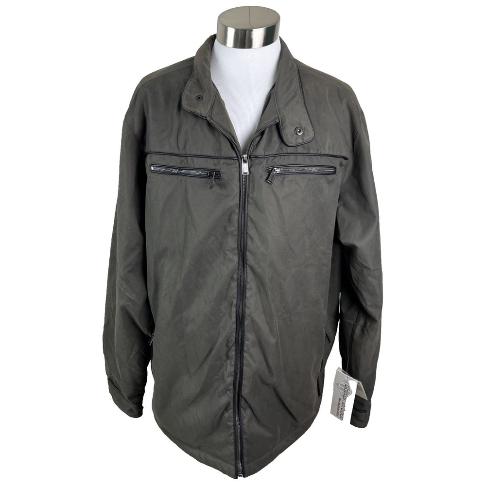 Boston Harbor Bay Men's Jacket Coat Size XLT Tall New England‎ 1630 Olive A18